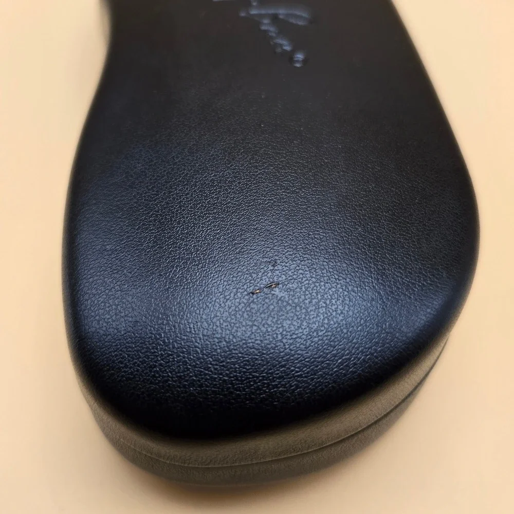 Ray-Ban Brown Hard Shell Sunglass Case Clamshell Logo Textured Eyewear Protector